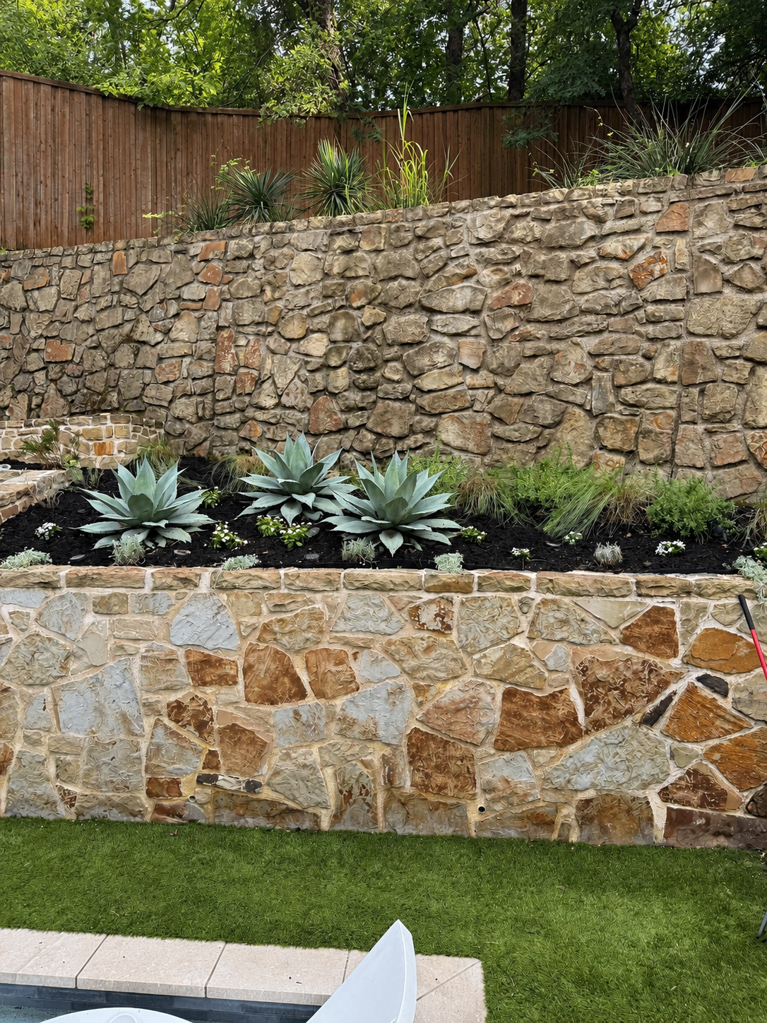 Finished landscaping detail